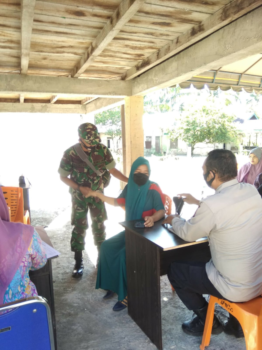 Acara Vaksin Covid-19 Gampong Tanjong Meulaboh Kecamatan Kaway XVI Kabupaten Aceh Barat